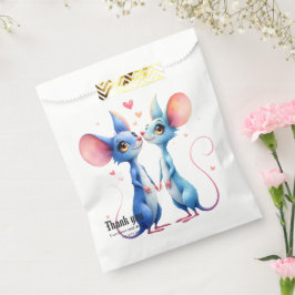 Two Hearts, One Love – Wedding Mice.  Geschenktütchen