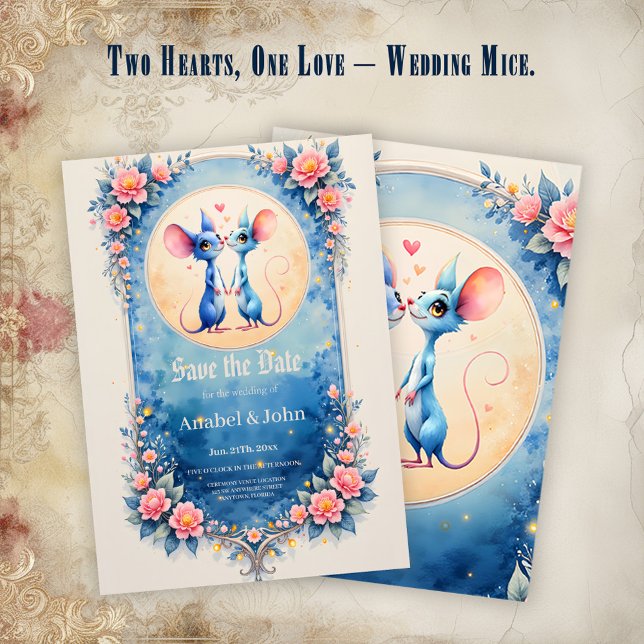 Two Hearts, One Love – Wedding Mice.  Save The Date (Von Creator hochgeladen)