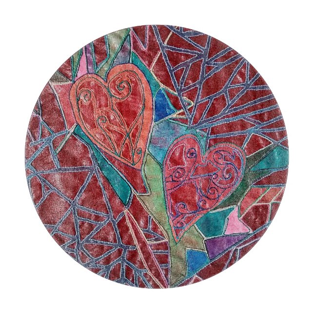 Two hearts schneidebrett (Vorderseite)