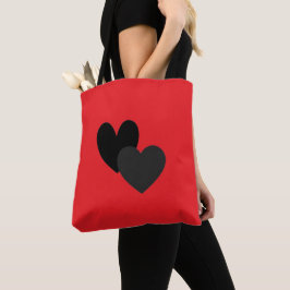 Two Hearts Tote Tasche