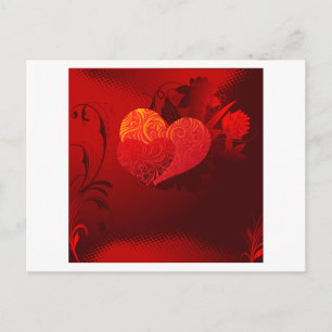 Two Hearts Valentine Feiertagspostkarte