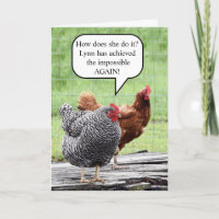 Two Hens Happy Birthday Spaß Card