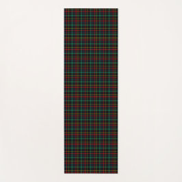 Two images show a tartan pattern on white cards yogamatte