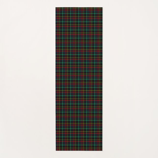 Two images show a tartan pattern on white cards yogamatte (Vorderseite)