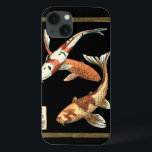 Two Japanese Koi Goldfish on Black Background title_seo2<br><div class="desc">This image represents two bright colorful orange Koi Goldfish on stylish black background. This contemporary fine art print of a traditional Japanese and Oriental inspired details add character to any Zazzle product.</div>