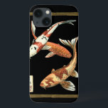 Two Japanese Koi Goldfish on Black Background title_seo2<br><div class="desc">This image represents two bright colorful orange Koi Goldfish on stylish black background. This contemporary fine art print of a traditional Japanese and Oriental inspired details add character to any Zazzle product.</div>
