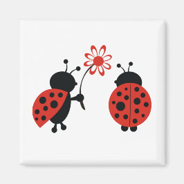 Two Lady Bugs Magnet