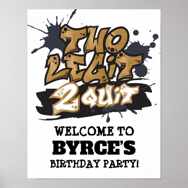 Two Legit 2 Quit Poster (Vorne)