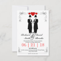 Two men hats in tuxedo with - Schwul wedding