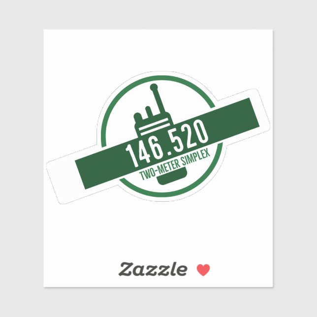 Two Meter Simplex Calling Frequency Aufkleber (Blatt)