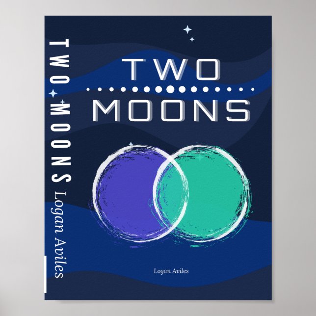 TWO MOONS Basic Vertikales Poster (Vorne)