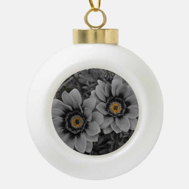 Two of a Kind Keramik Kugel-Ornament (Vorderseite)