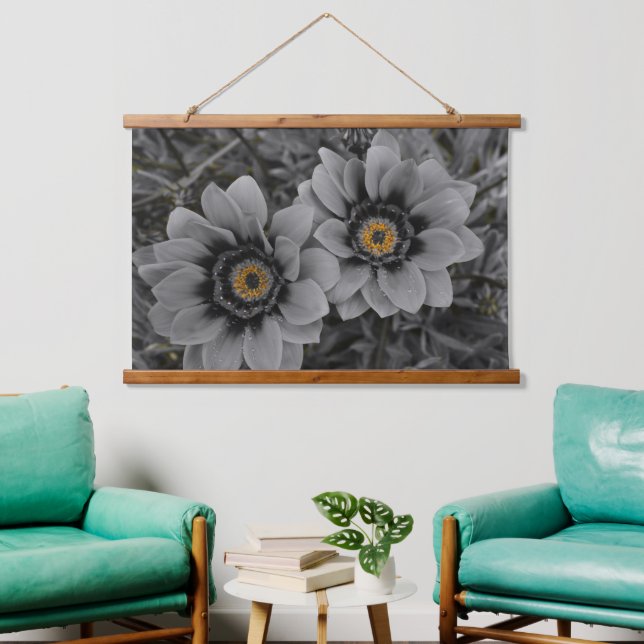 Two of a Kind Wandteppich Mit Holzrahmen (Wohnzimmer)