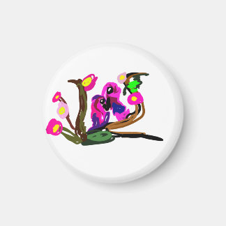 Two parrots live  magnet