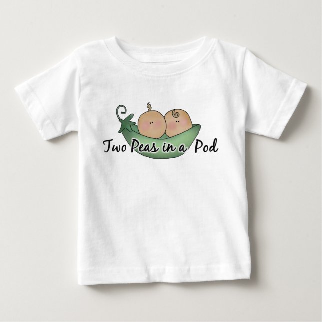 Two Peas Twin unisex Baby T - Shirt (Vorderseite)