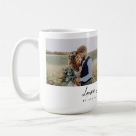 Two Photo Calligraphy Love Sweet Love Newlywed Kaffeetasse