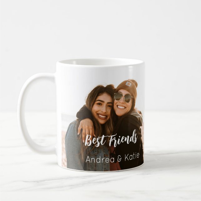 Two Photo Personalized Name Kaffeetasse (Links)