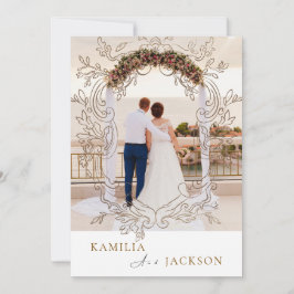 Two-Piece Modern Minimalist Folded Wedding  Einladung