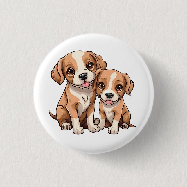 TWO PUPPIES button (Vorderseite)