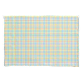 Two rectangular placemats with a pastel plaid  kissenbezug