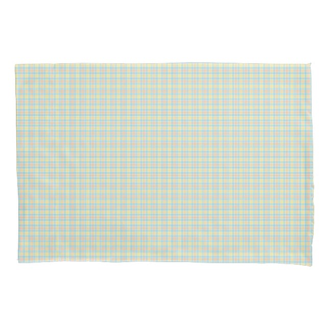 Two rectangular placemats with a pastel plaid  kissenbezug (Vorderseite)