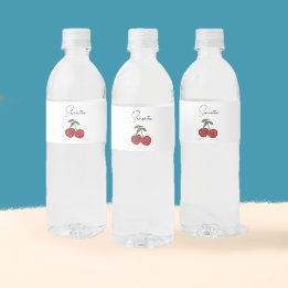 Two Red Cherries Illustration | Cute Fruit Art