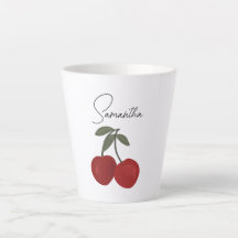 Two Red Cherries Illustration | Cute Fruit Art