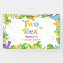 Two Rex Dinosaur 2nd Second Birthday Party