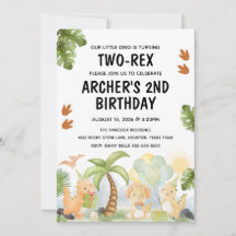 Two-Rex Dinosaur Geburtstag
