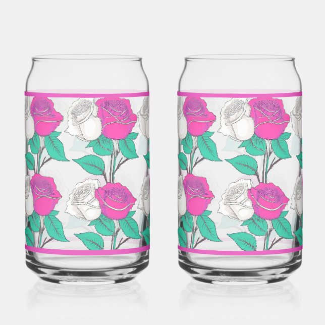Two Roses Soda Glass Dosenglas (Vorderseite)