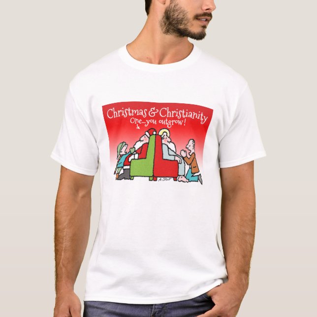 Two Santas: One You Outgrow - T-Shirt (Vorderseite)