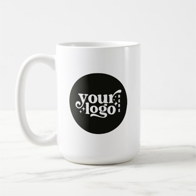 Two-Sided Custom Business Logo Branded Kaffeetasse (Links)