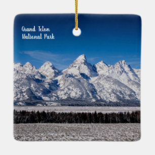 Two sided Grand Teton NP Keramikornament