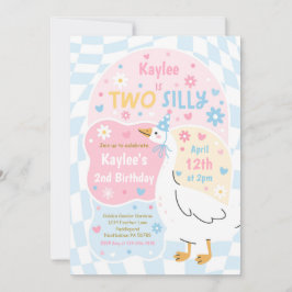 Two Silly Goose 2. Geburtstagsfeier Frühhings-Gebu Einladung