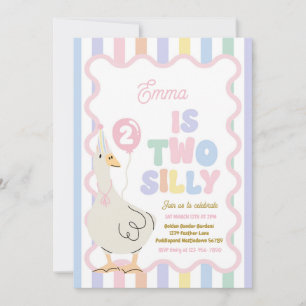 Two Silly Goose 2. Geburtstagsfeier FrühhingsGebur Einladung
