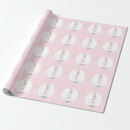 Two Silly Goose 2nd Birthday Pink  Geschenkpapier