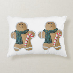 Two snowman biscuits dekokissen