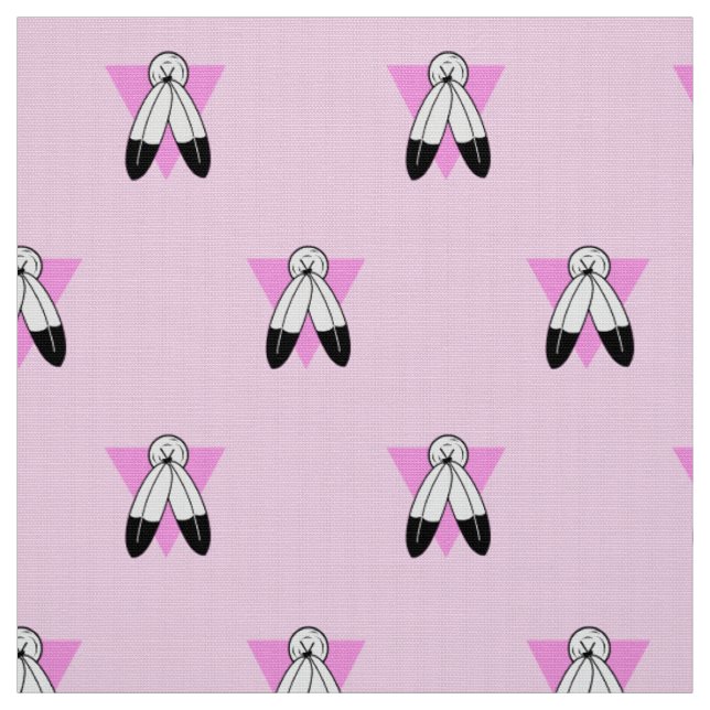 Two-Spirit Pink Triangle Flagge Stoff (Muster)