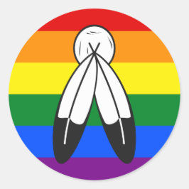Two-Spirit Pride Flag  Runder Aufkleber