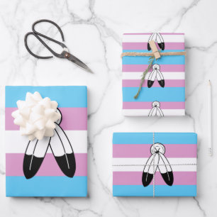 Two-Spirit Trans Pride-Flagge Geschenkpapier Set