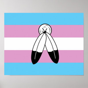 Two-Spirit-Trans-Pride-Flagge Poster