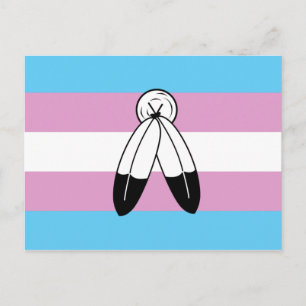 Two-Spirit Trans Pride-Flagge Postkarte