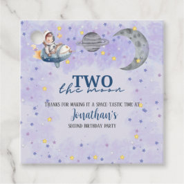 Two The Moon Boy Space Rakete 2. Geburtstag Geschenkanhänger