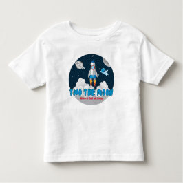 Two The Moon Boy Space Rocket 2nd Birthday Kleinkind T-shirt