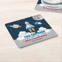 Two The Moon Boy Space Rocket 2nd Birthday 