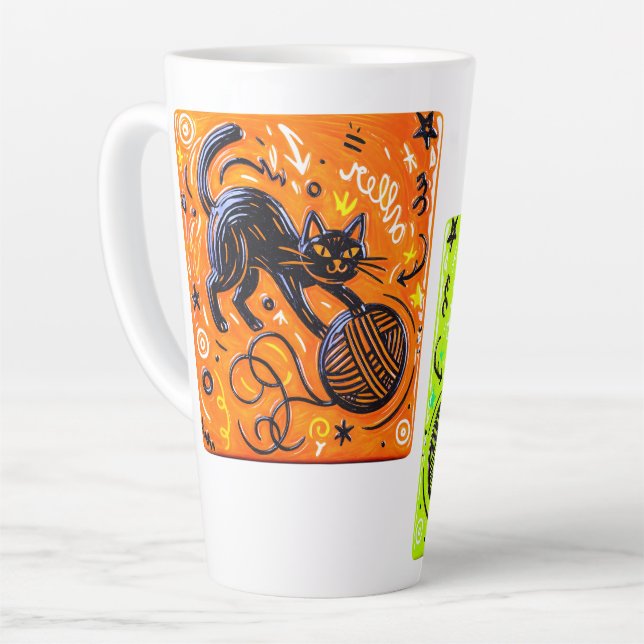 Two-Tone Cat Milchtasse (Linke Ecke)