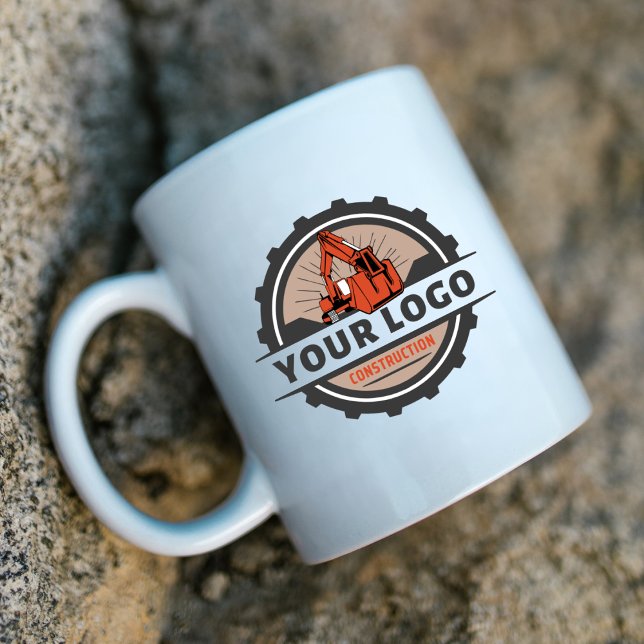 Two-Tone Custom Business Logo Branded Kaffeetasse (Von Creator hochgeladen)