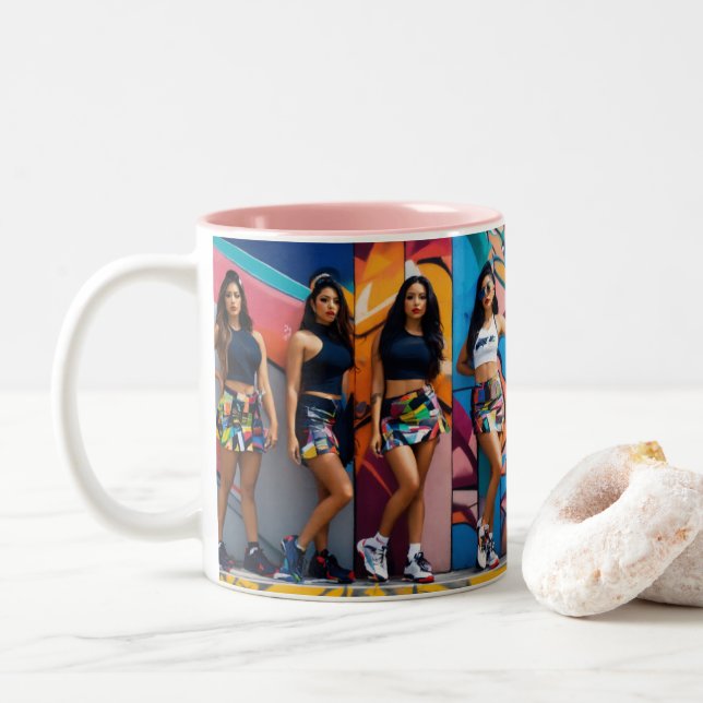 Two-Tone Mug (Avec donut)