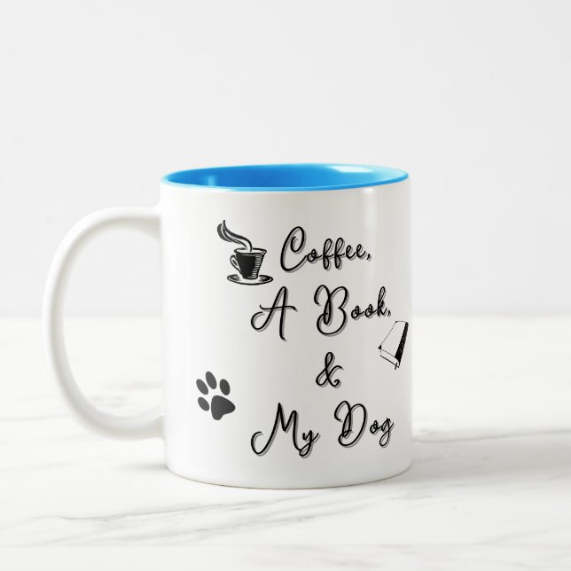 Two-tone Mug 11 oz (sky blue) (Gauche)