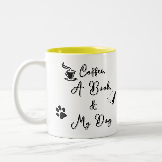 Two-tone Mug 11 oz (yellow) (Gauche)